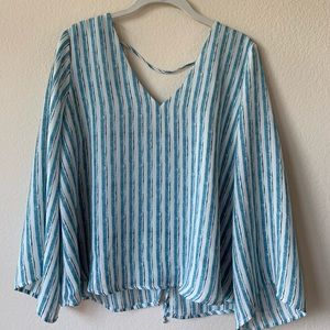 Francescas lush lace-up back top